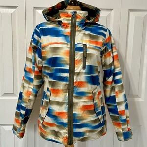 Burton Women's Blue and Orange Ski Jacket